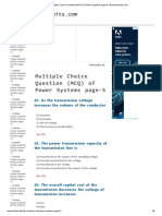 Multiple Choice Question (MCQ) of Power Systems Page-5