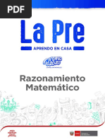 Razonamiento Matemático La Pre Aprendo en Casa Promo 2020. Semana 1, Sesión 1. Números y Operaciones