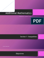 Additional Mathematics: Prepared By: Kaydene Thomas