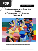 Contemporary Arts From The Region 2 Semester - 1 Quarter - : ND ST