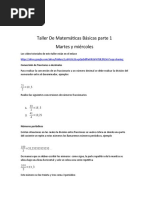 Taller de Matemáticas Básicas