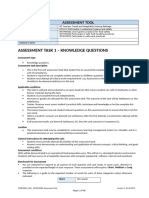 Assessment Task 1 - Knowledge Questions