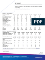 CV65BSX-M - CV65BSX-2X2: Electrical Specifications