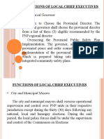 Functions of Local Chief Executives