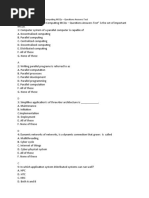 Parallel and Distributed Computing MCQs