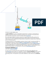 Simple Distillation: Raoult's Law