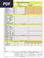 Actuated Block Valve: Instrument Datasheet Tag No