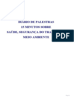 400 Temas para Treinamentos Diários de Saúde e Segurança Do Trabalho