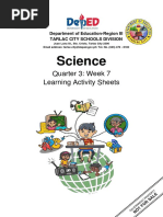 Science: Quarter 3: Week 7 Learning Activity Sheets