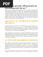 Comment Accéder Efficacement Au Développement de Soi