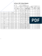 School Form 1 (SF 1) School Register