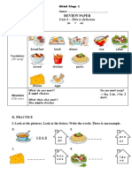 A. Key Points: Unit 2 - This Is Delicious