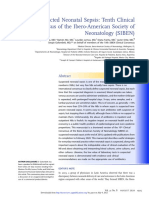 Suspected Neonatal Sepsis: Tenth Clinical Consensus of The Ibero-American Society of Neonatology (SIBEN)