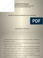 Formas de Internacionalizacion de Las Empresas - Maria Melendez