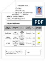 Biswajit Dey: Curriculum Vitaé Name Address