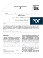 CFD Simulation of Homogenization in Larg