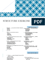 Structure Exercise: Intensive Course Graduate Program