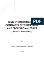 Civil Engineering Law, Contracts, Specifications, and Professional Ethics