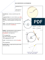 Definitions and Theorems For Circle Geometry