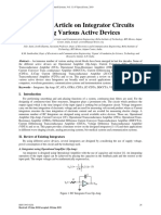 A Review Article On Integrator Circuits Using Various Active Devices