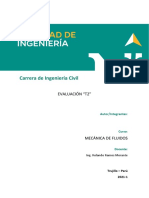 Carrera de Ingeniería Civil: Evaluación "T2"