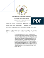 Fichamento de Citação Sobre o Livro Seis Estudos de Psicologia..