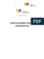 Especificaciones Técnicas