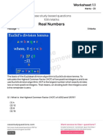 Worksheet For Real Numbers