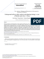 Underground Railway Safety Analysis and Planning Strategy: A Case of Harbin Metro Line 1, China