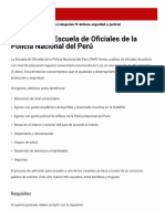 Postular A La Escuela de Oficiales de La Policía Nacional Del Perú - Gobierno Del Perú