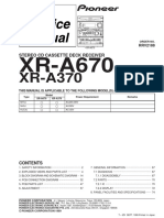 Stereo CD Cassette Deck Receiver: This Manual Is Applicable To The Following Model (S) and Type (S)