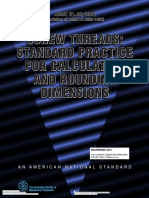 ASME B1.30 (2002) Screw Threads Standard Practice For Calculating & Rounding Dimensions