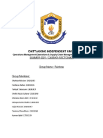 Chittagong Independent University: SUMMER-2021 / CASE#01/SECTION#01