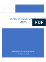 Classical Mechanics MCQs