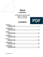 Física - Mecânica Questões de Vestibular 2009