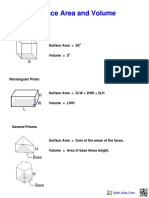 Surface Area and Volume Handbook