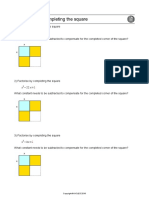 Worksheet B: Completing The Square