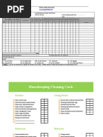 Housekeeping Room Attendant Worksheet