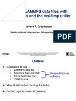 Building LAMMPS Data Files With Car/mdf Files and The Msi2lmp Utility