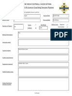 IFA Coaching Session Planner