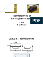 Thermoforming of Thermoplastic Sheets: 2.810 T. Gutowski