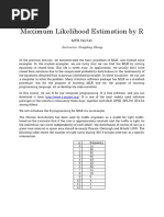 Maximum Likelihood Estimation by R: Instructor: Songfeng Zheng