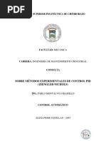 Métodos Experimentales de Control PID (Ziengler-Nichols) - UQUILLAS - 2645