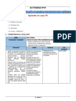 3° Grado - Actividad Del Dia 15 de Junio