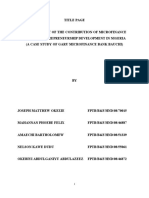 An Assessment of The Contribution of Microfinance Banks To Entrepreneurship Development in Nigeria