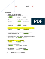 B1 Exam and Answer