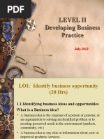 Level Ii Developing Business Practice