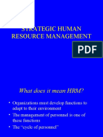 Strategic Human Resource Management