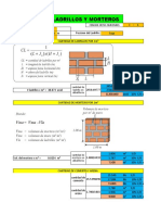 Calculo de Ladrillo y Mortero