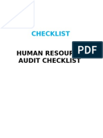 HR Audit Checklist